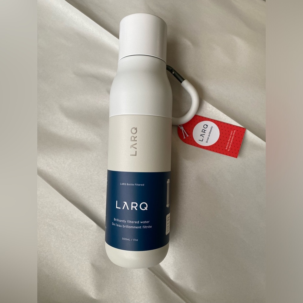 ARQ White Self-Cleaning Water Bottle